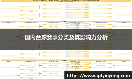 国内台球赛事分类及其影响力分析