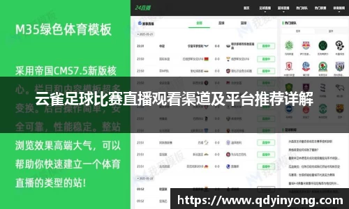 云雀足球比赛直播观看渠道及平台推荐详解